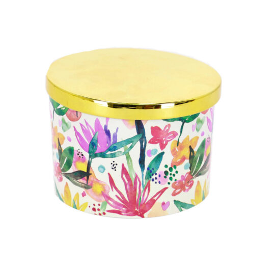 Sveča FRIDA - tropical evergreen, okrogla, 210 g