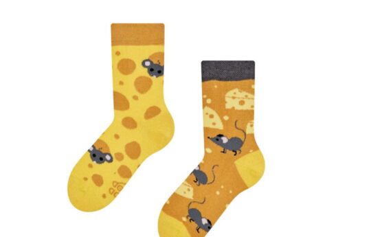 Otroške nogavice DEDOLES - kratke, Cheese, 1 par, 23-26