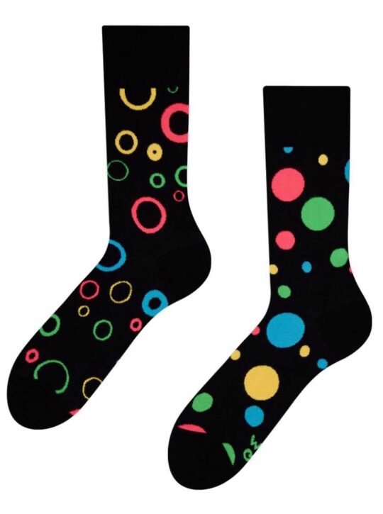 Nogavice DEDOLES - dolge, Neon Dots, 39-42