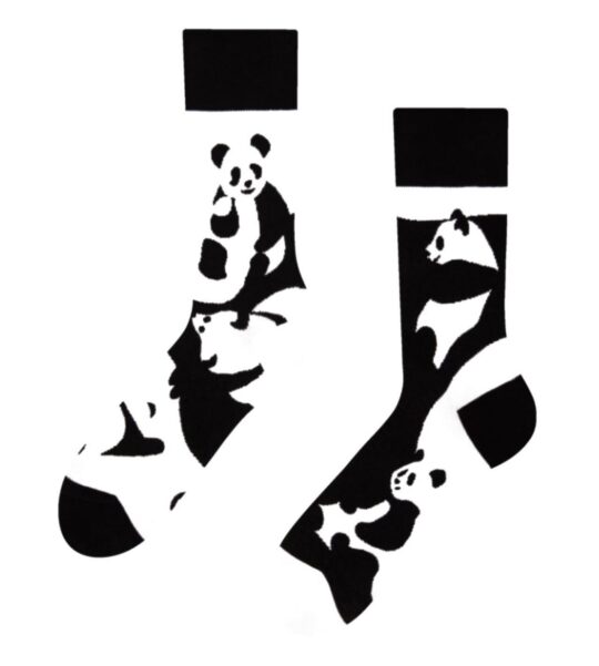 Nogavice DEDOLES - dolge, Abstract Panda, 35-38