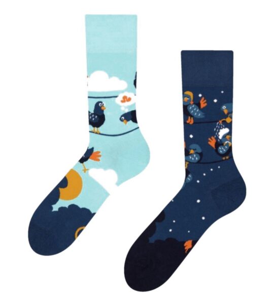 Nogavice DEDOLES - dolge, Funny Pigeons, 35-38