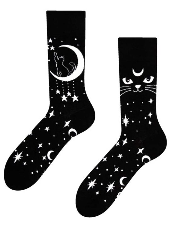 Nogavice DEDOLES - dolge, Mystic Cat, 35-38