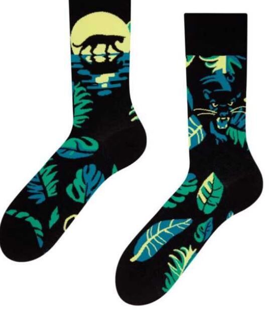 Nogavice DEDOLES - dolge, Night Panther, 39-42