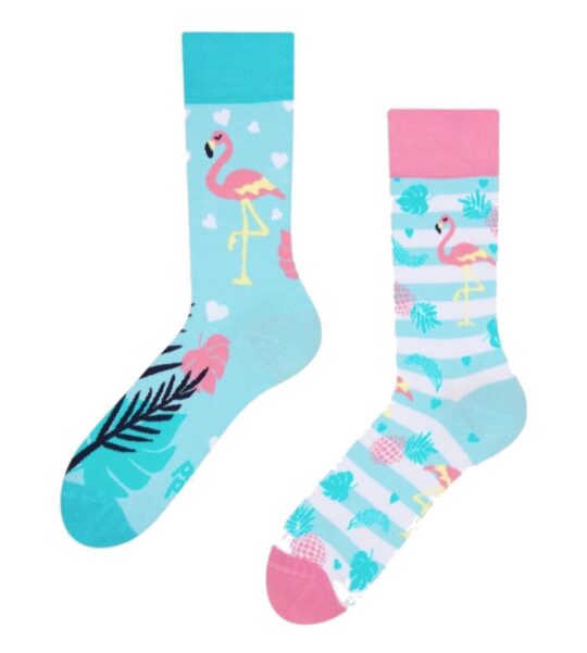 Nogavice DEDOLES - dolge, Love Flamingos, 39-42