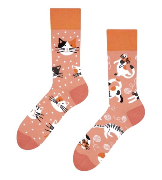 Nogavice DEDOLES - dolge, Playful Cats, 39-42