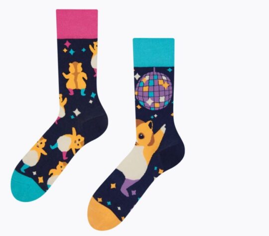 Nogavice DEDOLES - dolge, Party Hamsters, 35-38