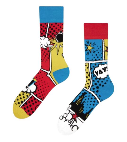 Nogavice DEDOLES - dolge, Colorful Comics, 35-38