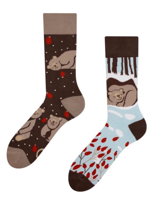 Nogavice DEDOLES - tople, Bear in Winter, 39-42