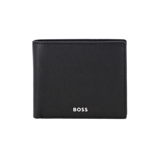 Denarnica HUGO BOSS - črna, usnjena