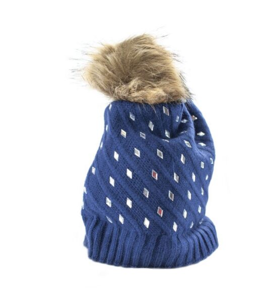 Kapa - modra, 1 cof, kristali, ženska