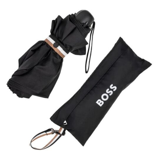 Dežnik HUGO BOSS Basic - črn