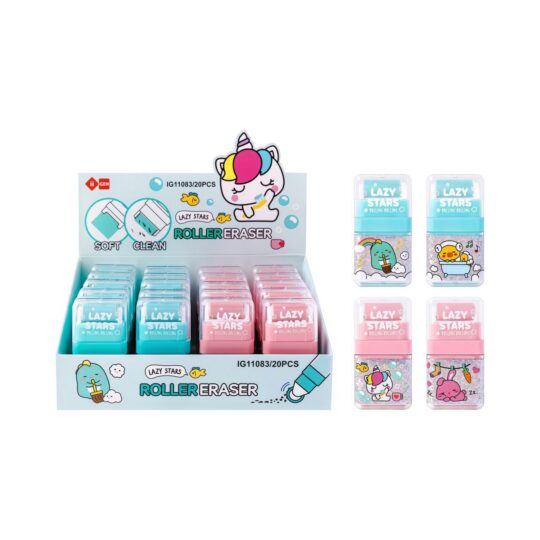 Radirka LAZY STARS - roller, sort