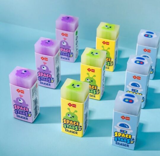 Radirka LAZY STARS - vesoljec, 44×18×14 mm