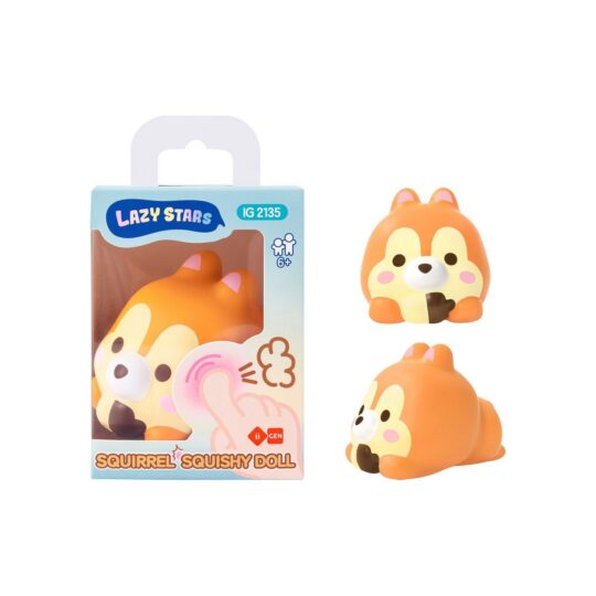 Igrača LAZY STARS Squishy - veverica