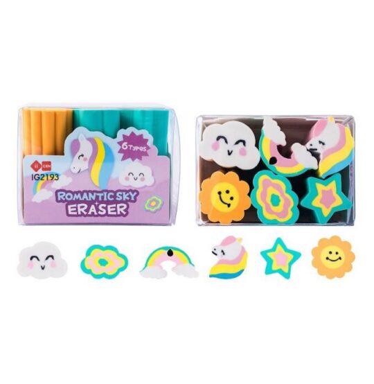 Radirka IIGEN - set 6 kos, sort