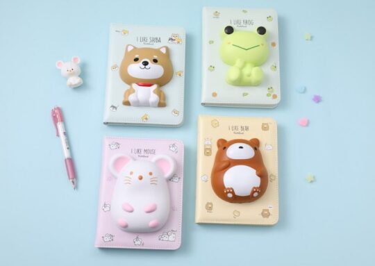 Blok LAZY STARS Squishi - A5, miška, 128 listov