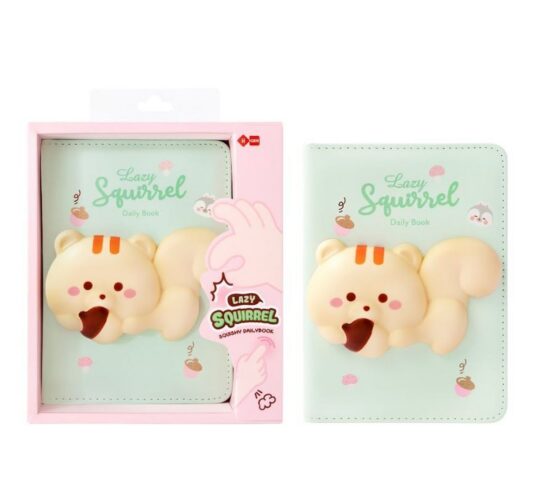 Blok LAZY STARS Squishi - A6, veverica, 96 listov