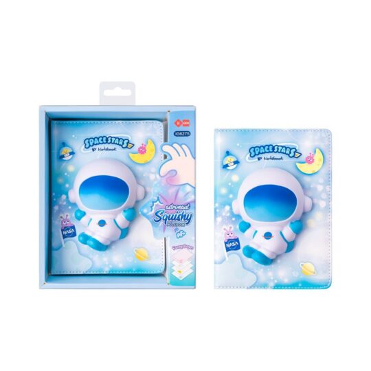 Blok LAZY STARS Squishi - A5, vesoljec, 128 listov