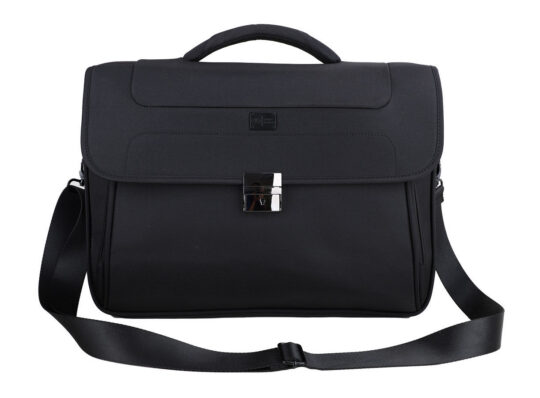 Poslovna torba MY LABEL London - črna, 15,6"