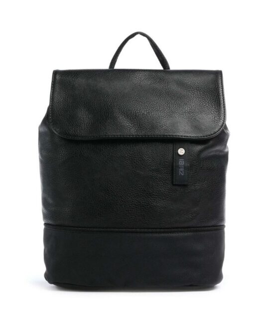 Modni nahrbtnik ZWEI Jana - črn, nubuk, basic