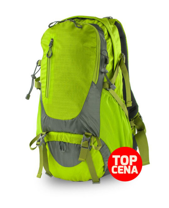Pohodni nahrbtnik - svetlo zelen, lahek, prostoren