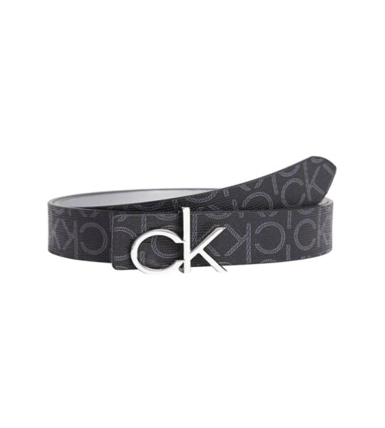 Pas CALVIN KLEIN Mono Logo - obojestranski, darilna embalaža, ženski, 85 cm
