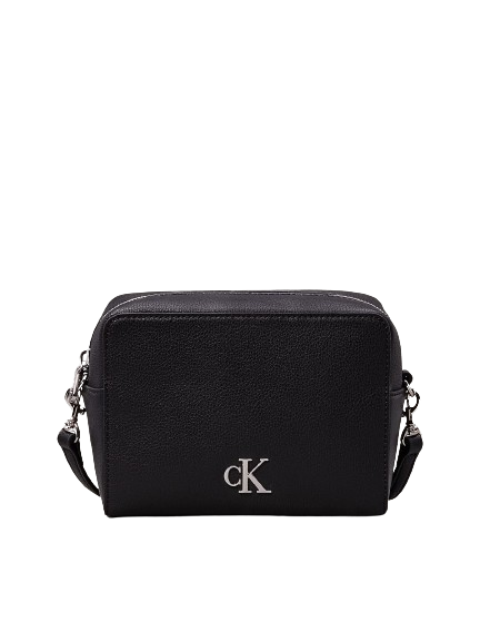 Torbica za čez ramo CALVIN KLEIN Minimal Monogram - črna, ženska, elegantna