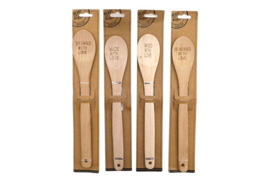 Žlica lesena - naravna, 30 x 5 cm