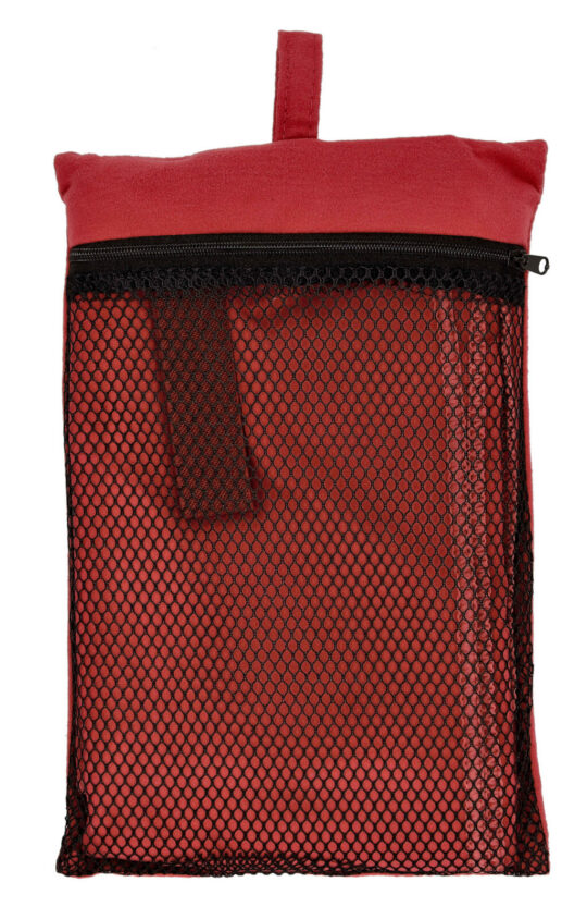 Potovalna brisača T&M - 140 x 70 cm, temno rdeča