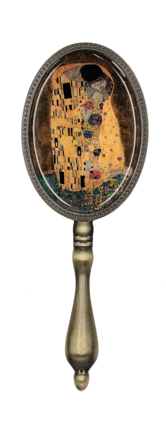 Ogledalo KLIMT The Kiss - z držalom