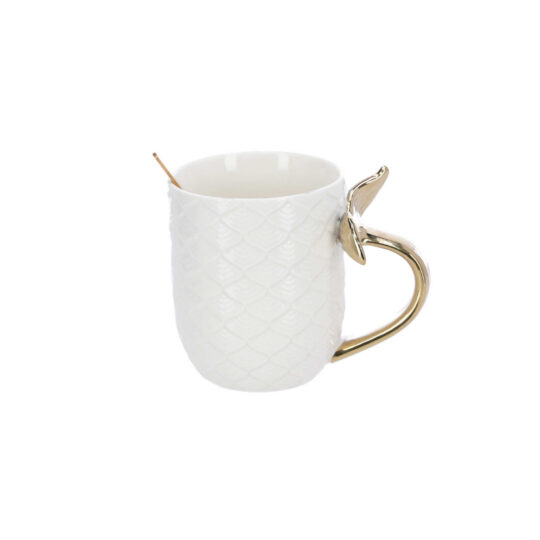 Skodelica KJUT VAJB - bela, 400 ml