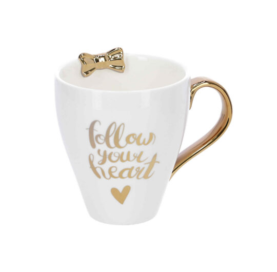 Skodelica KJUT VAJB Follow Your Heart - v darilni embalaži