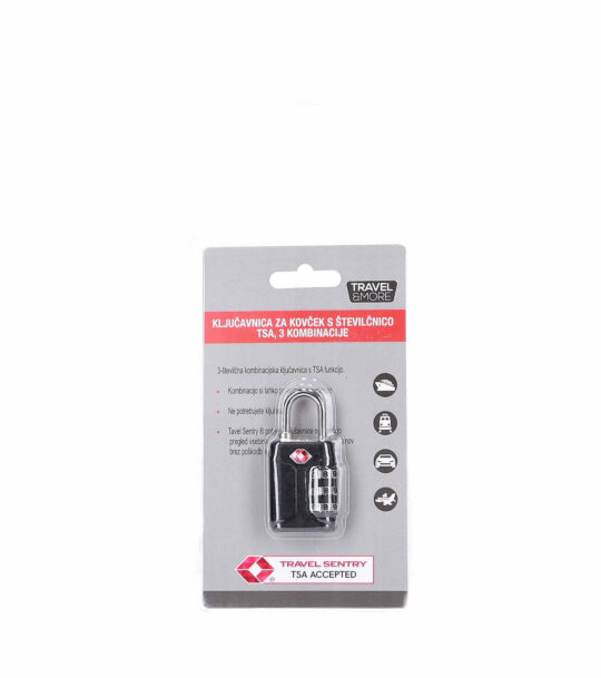 Ključavnica TRAVEL&MORE TSA - varna, enostavna