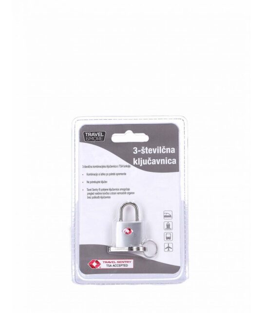 Ključavnica TRAVEL&MORE TSA - črna