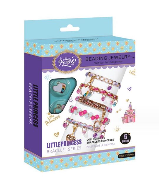 Set za ustvarjanje zapestnic LITTLE PRINCESS LP-1501 - 90 delni