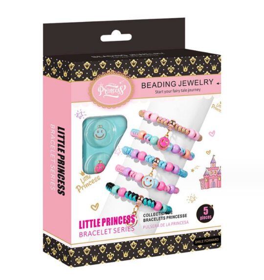 Set za ustvarjanje zapestnic LITTLE PRINCESS LP-1503 - 70 delni