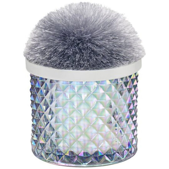 Sveča LASSER PAVEY Desire Pom Pom - siva