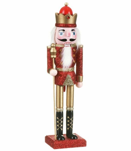Figura LEONARDO Hrestač Nut Cracker - rdeč, 60 cm