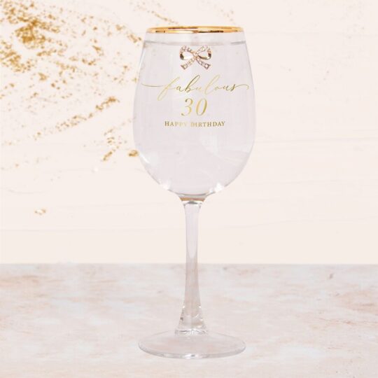 Kozarec za vino LASSER PAVEY 30th - prazničen