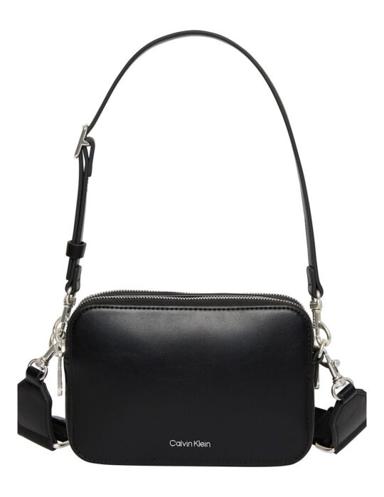 Torbica za čez ramo CALVIN KLEIN Webbing - črna