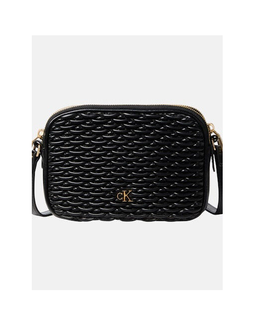 Torbica za čez ramo CALVIN KLEIN Pleated - črna