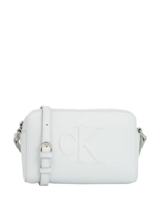 Torbica za čez ramo CALVIN KLEIN Sculpted EW - siva