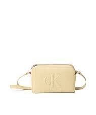 Torbica za čez ramo CALVIN KLEIN Sculpted EW - rumena