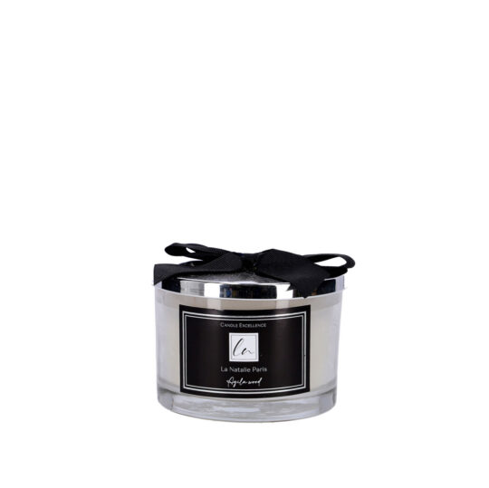 Sveča LA NATALIE Agila Wood - okrogla, 300 g