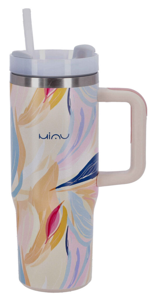 Termovka s slamico MIAU - autumn, 1180 ml