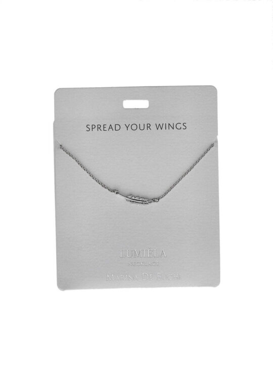 Ogrlica MARINA DE BUCCHI Feather - srebrna