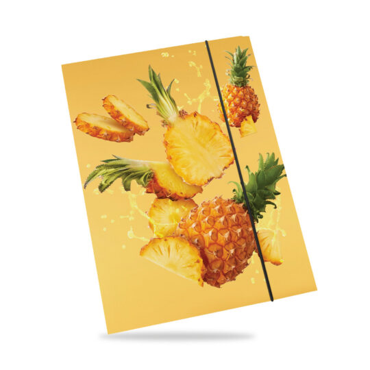 Mapa z elastiko - A4, ananas