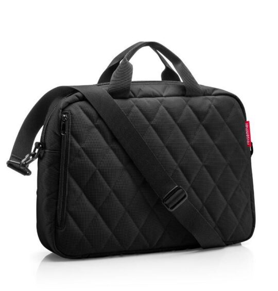Torba za prenosni računalnik REISENTHEL Rhombus Black - črna, prostorna