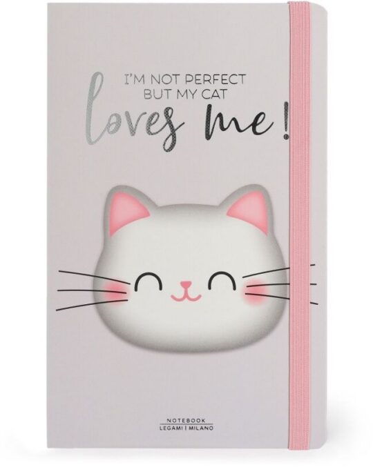 Beležka LEGAMI - Črtasta, 9 x 13 cm, Kitty