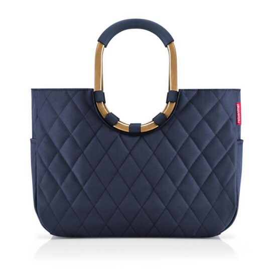 Nakupovalna torba REISENTHEL Loopshopper L - rhombus, midnight gold